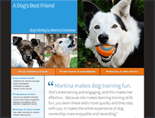 Tablet Screenshot of martinasdogs.com